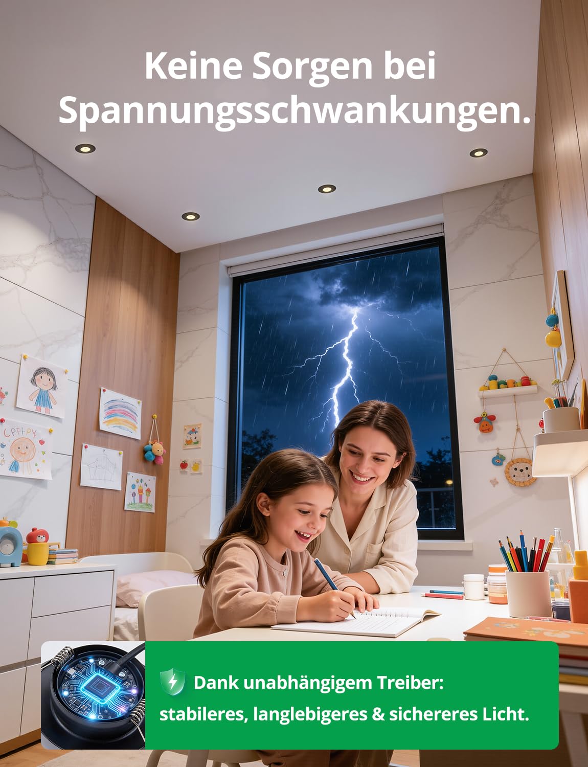 BOJIM Reflektor LED wpuszczany czarny, IP44, 4,7 W klasa energetyczna B, reflektory sufitowe 230 V otwór 68 mm - 80 mm, naturalna biel 4000 K, do łazienki, kuchni, salonu, sypialni, zestaw 10 sztuk