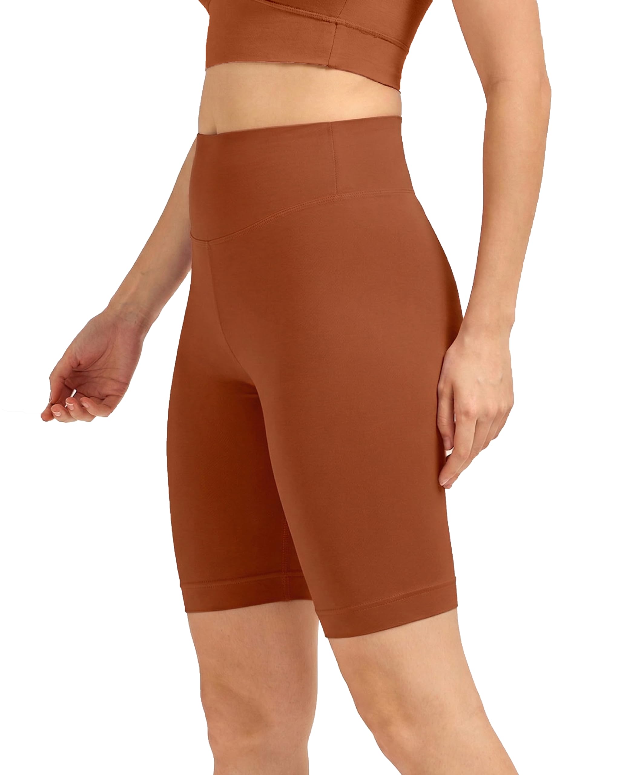 urban adventure High Waist Cotton Cycling Shorts for Women – Stretchable Active Wear for Workout, Running & Yoga-picture-31
