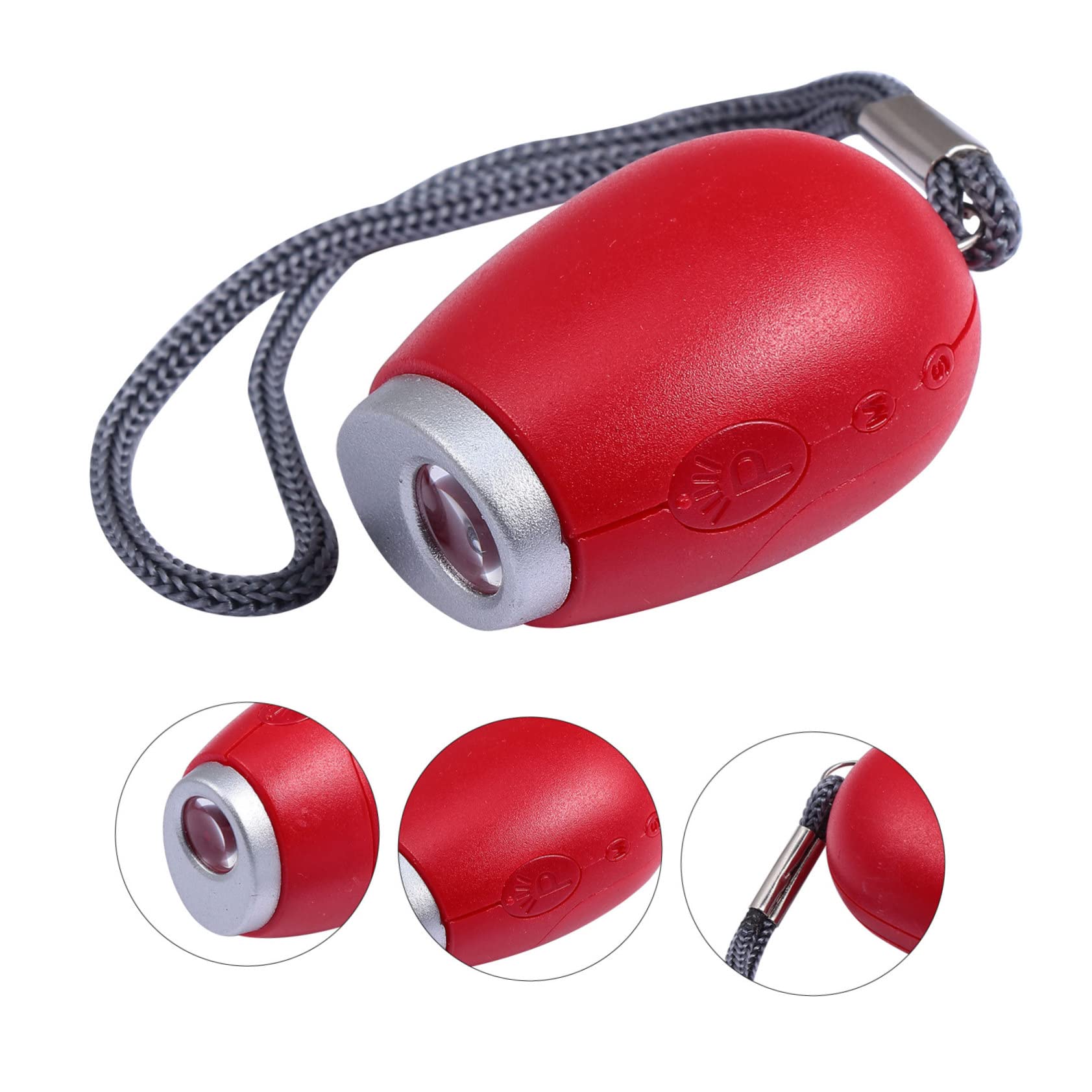 FUNOMOCYA Portable Projector Clock Led Digital Clock Mini Red for Camping Kids Toy