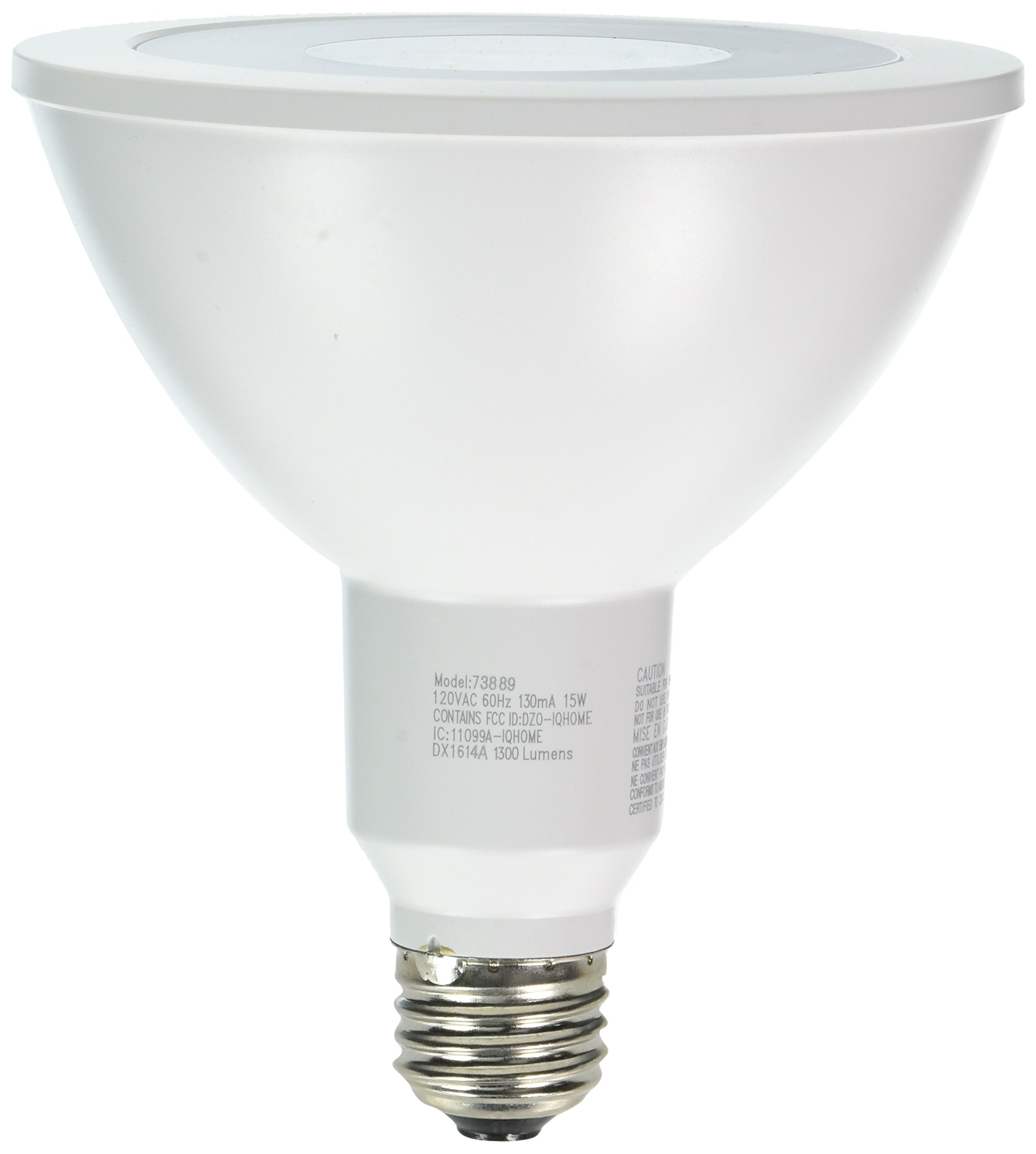SYLVANIA Smart+ On/Off/Dim Reflector Light Bulb, 120W Equivalent PAR38, Soft White 2700K, Compatible with Alexa, 73889 (Formerly LIGHTIFY)