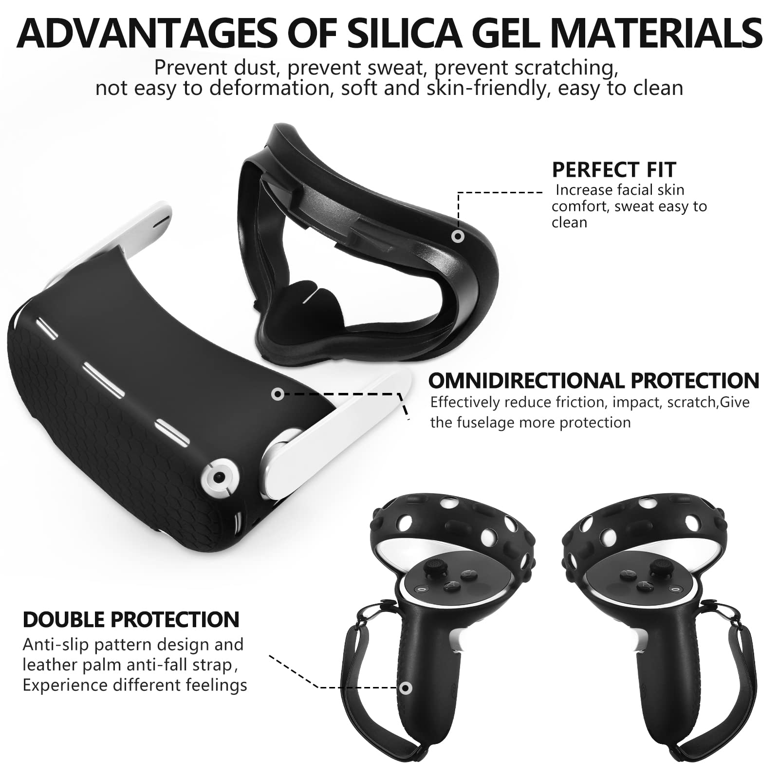 Wireless Headset Compatible With Oculus Quest Accessories, For