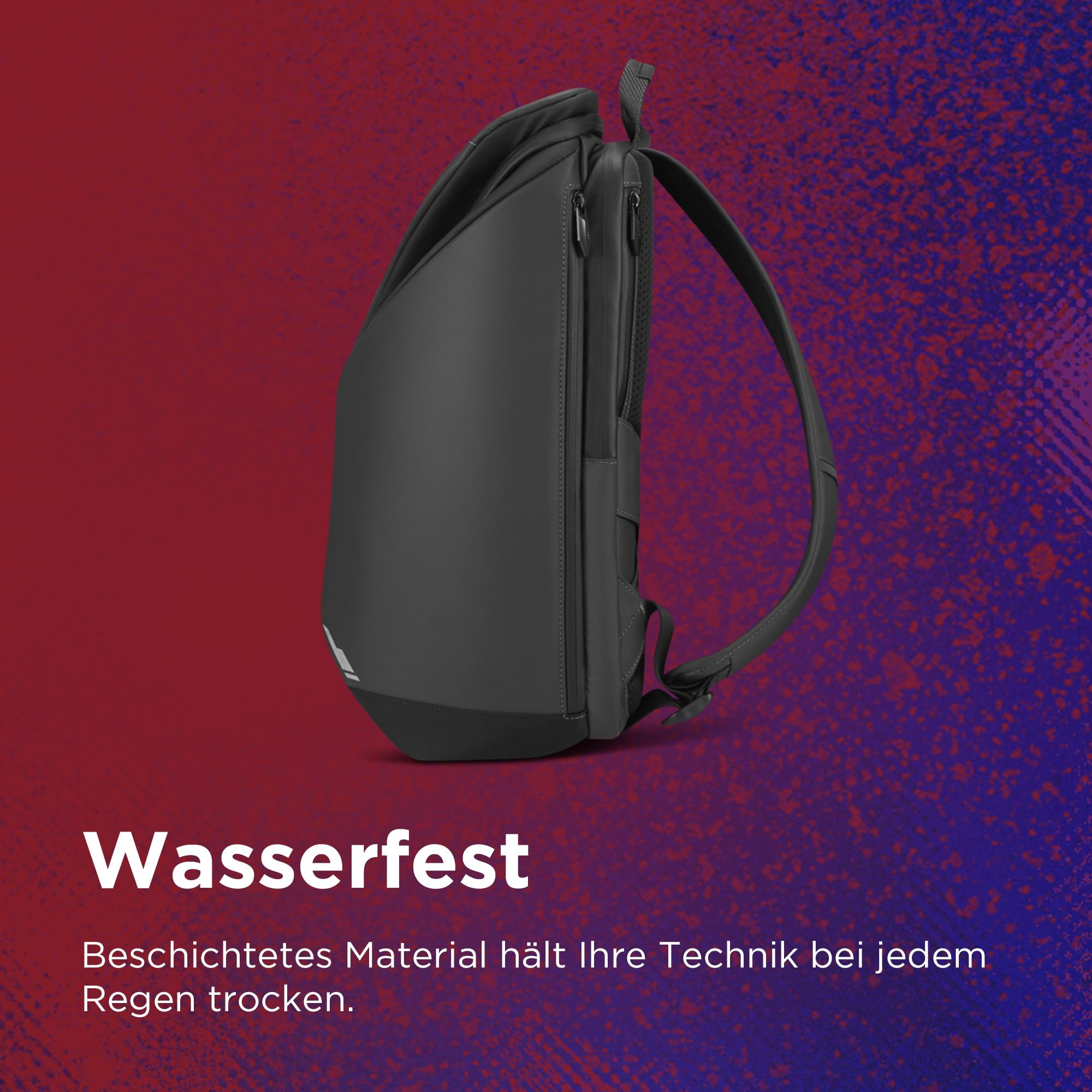Lenovo Legion 16"Hartschalen-Gaming-Notebookrucksack GB900, verstärkte Laptoptasche, wasserfestes Material, stoßfeste Polsterung und bequeme Schultergurte – Schwarz