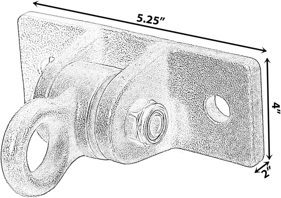 Heavy Duty Permanent Swing Hanger Brackets Set for Indoor and Outdoor Use