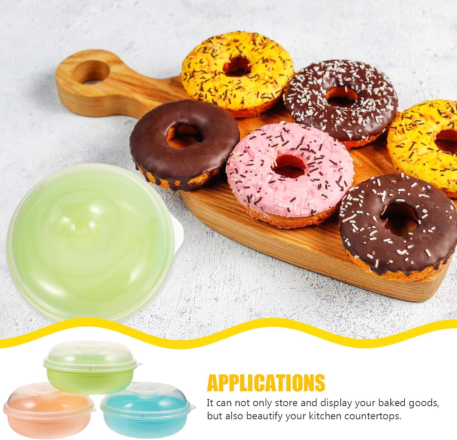 Bread Keeper Storage Container Airtight Microwaveable for Kitchen Countertop 4.92 Inch Compact Bread Freshness Storage