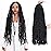 ZRQ 6 Packs Butterfly Locs Crochet Hair 24 Inch Black Distressed Locs Crochet Braids Pre-looped Synthetic Goddess Soft Locs Hair Extensions For Women 1B