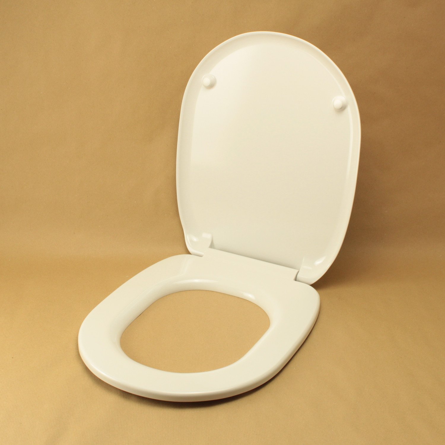 Copriwater per SANITOSCO VASO BIDET DE LUX TERMOINDURENTE BIANCO cerniera inox normale o rallentata soft close
