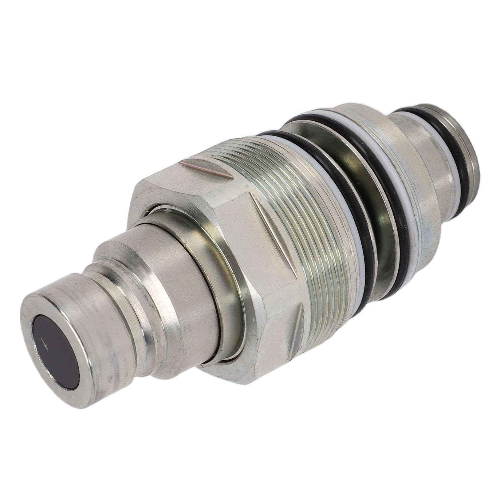 Eujgoov 6680018 M46 Acoplador Hidráulico Hembra de Cara Plana de Repuesto para Cargadores S130 S150 S160 S175 S185 S205, con Diseño a Prueba de Fugas de Acero de Aleación para Excavadoras