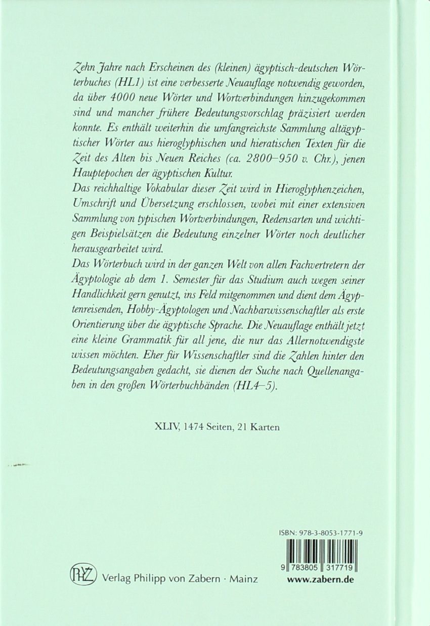 Die Sprache der Pharaonen: Großes Handwörterbuch. Ägyptisch-Deutsch (2800 bis 950 v. Chr.) (Kulturgeschichte der Antiken Welt, Band 64)