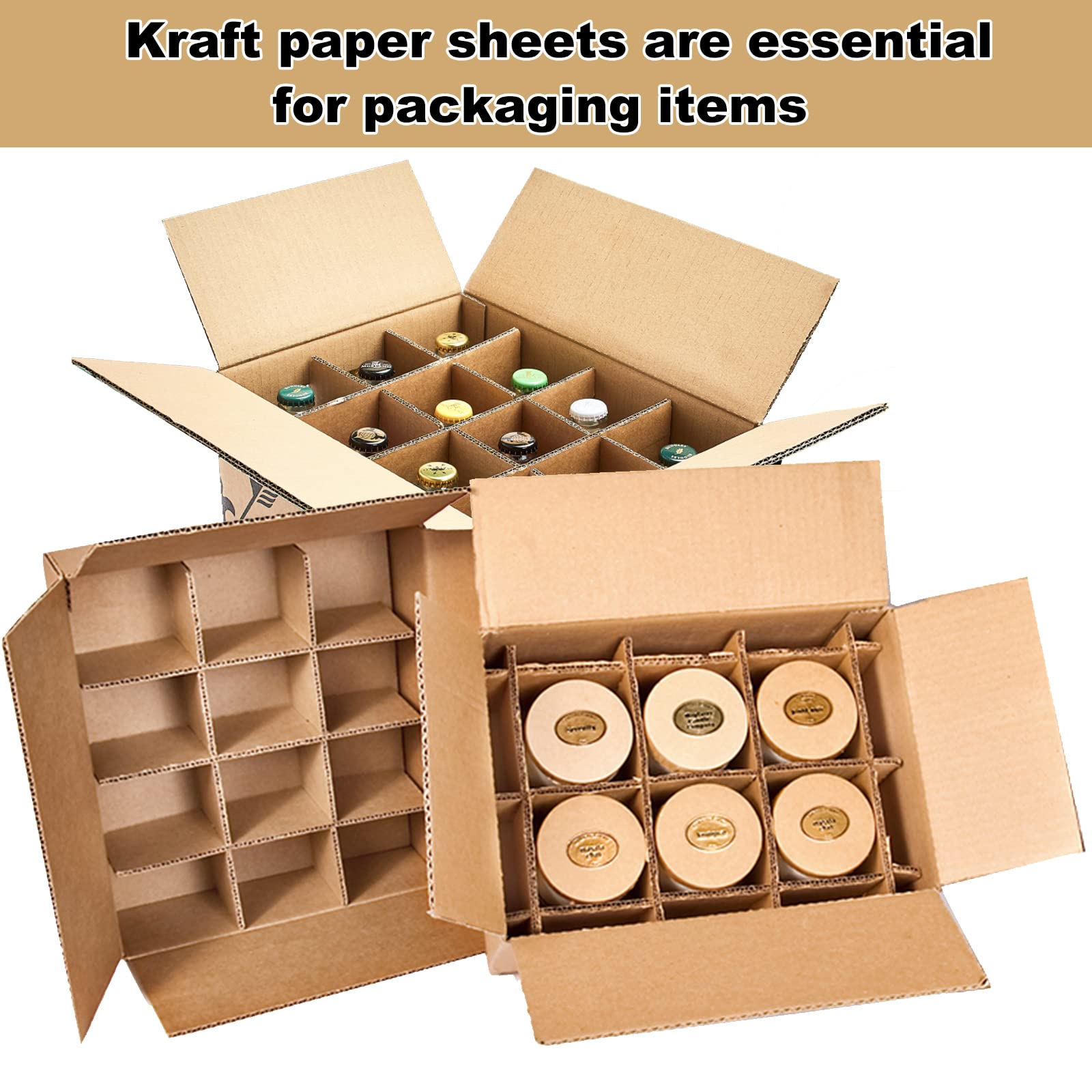 Wrap Nero Rotolo Di Carta Kraft Marrone Spessa 75gsm (750mm X 25m) - Per Imballaggi E Pacchi Rotolo Carta Regalo