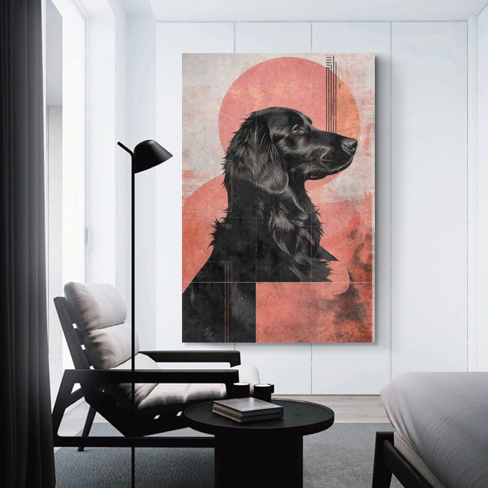 Junmoney Unframe-Style-21 Decorative Wall Artwork Abstract Flatcoated, 08X12inch(20X30cm), For Contemporary Homes, Apartments Or Offices, An Easy Choice For New Home Styling