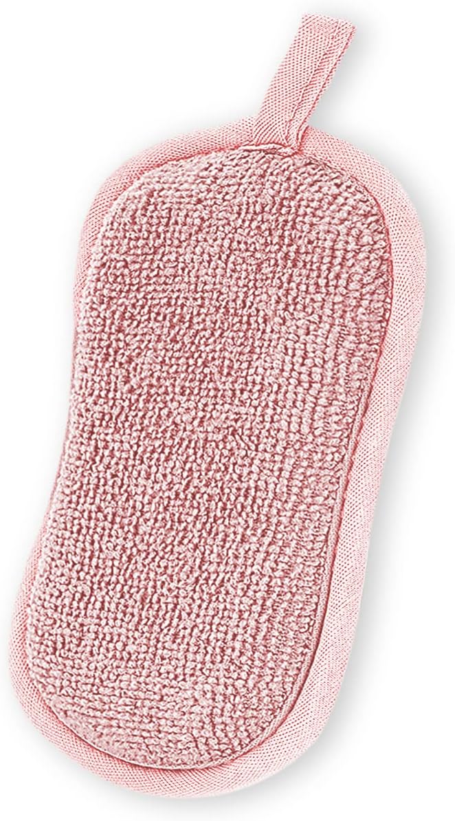 Double Sided Scrubbing Sponges, 1Pcs Pink