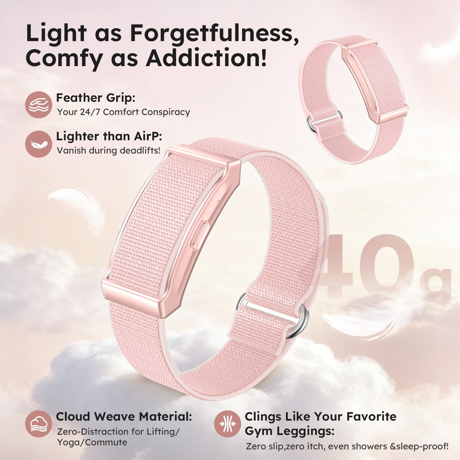 findtime Fitness Tracker, braccialetto senza display, cardiofrequenzimetro, monitoraggio del sonno, oltre 100 modalità sportive, contatore di calorie, IP68, impermeabile, per iOS e Android, contapassi