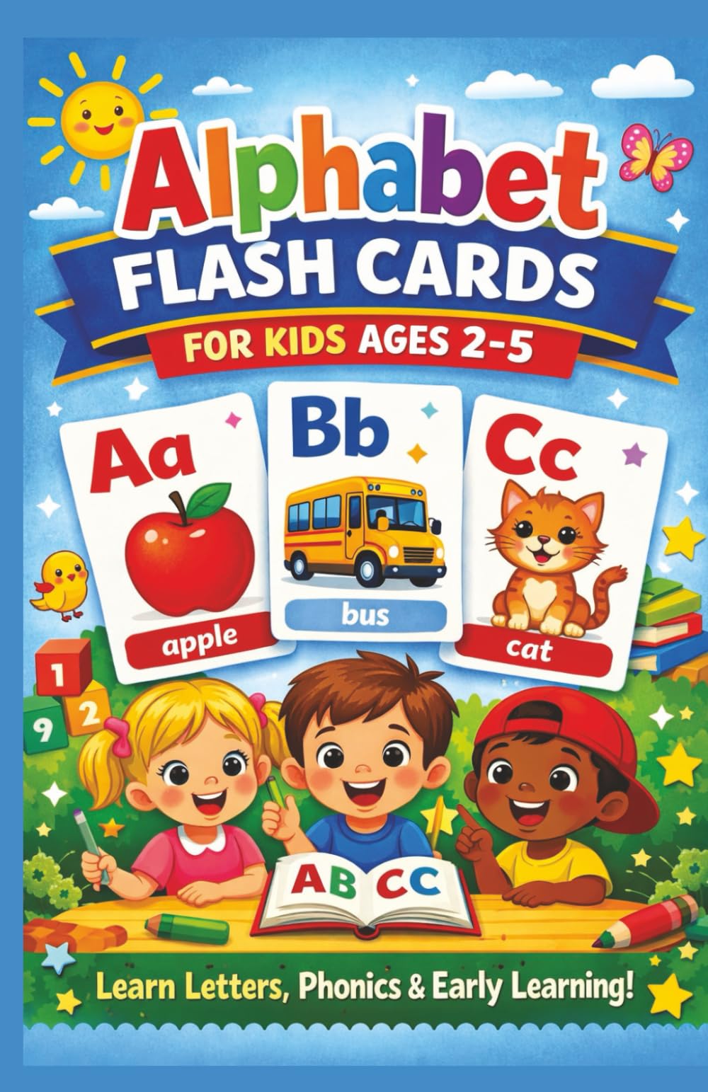 Alphabet Flash Cards for Kids Ages 2–5: ABC Letter Recognition, Phonics & Early Learning for Toddlers and Preschoolers: ABC Letter Recognition, Phonics & Early Learning for Toddlers and Preschoolers