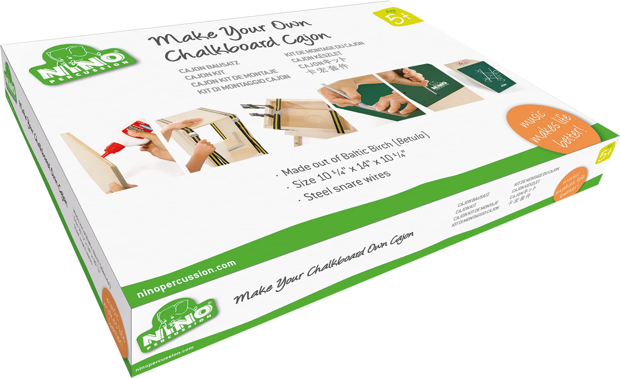 Image secondaire de Kit Cajon Ardoise Nino Percussion pour Enfants - Instrument Musical à Fabriquer