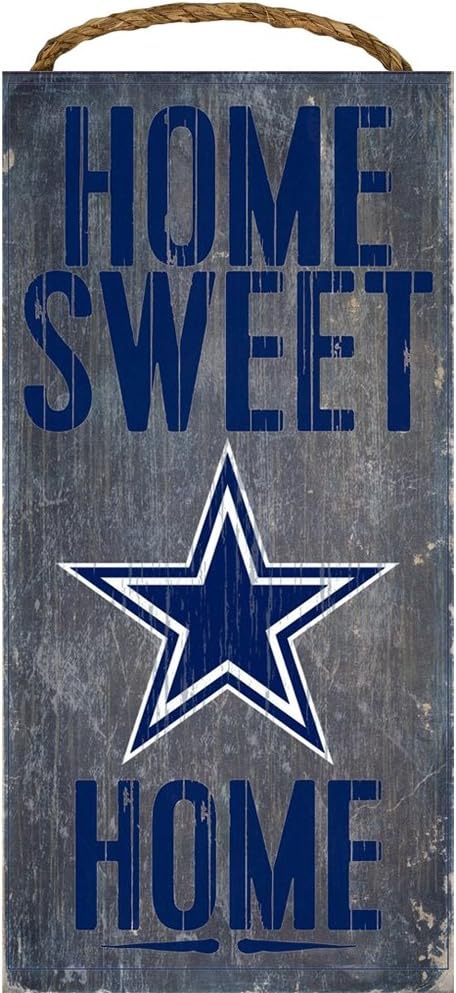Fan Creations Dallas Cowboys 6" x 12" Home Sweet Home Wood Sign