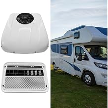 DC 12V RV Rooftop Air Conditioner Ultra-thin Electric Parking Air conditioning Fit for Motorhome Camper Van Truck Excavator Off-road Vehicle SUV Bus,Remote Controlled 7000BTU