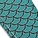Diamond keep it Women's Mermaid Fish Scale Printing Full Length Leggings (Large, Peacock)