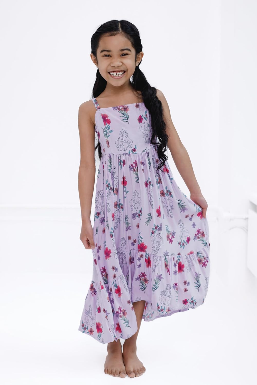 Disney Girls Smocked Maxi Dress Toddler to Big Kid Sizes (4-16) - Image 3