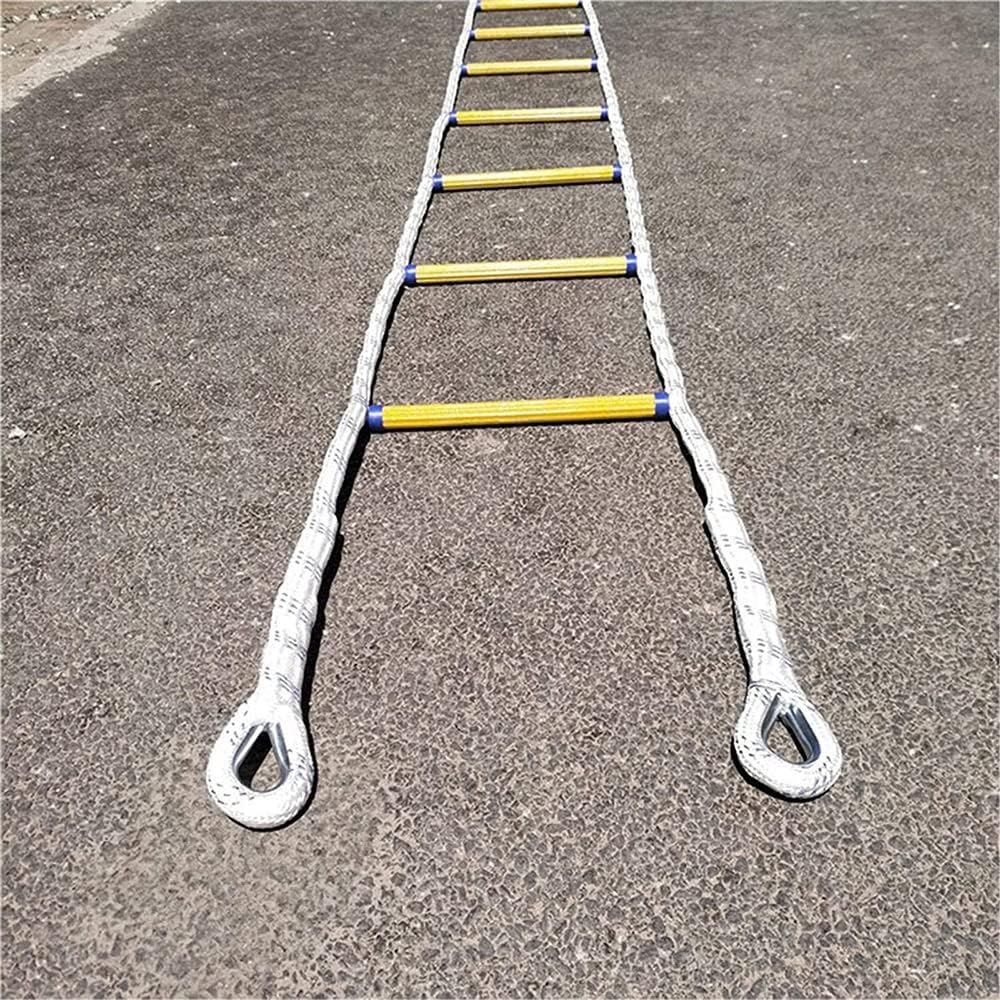 Rope Ladder,Safety Ladder,Rope Ladder Fire Escape for Kids and Adults, Emergency Fire Escape Ladder, Reuladder Ladder/8M