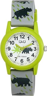 Q&Q ساعة انالوج بمينا متعددة الالوان للاطفال من الجنسين - V22A-017VY