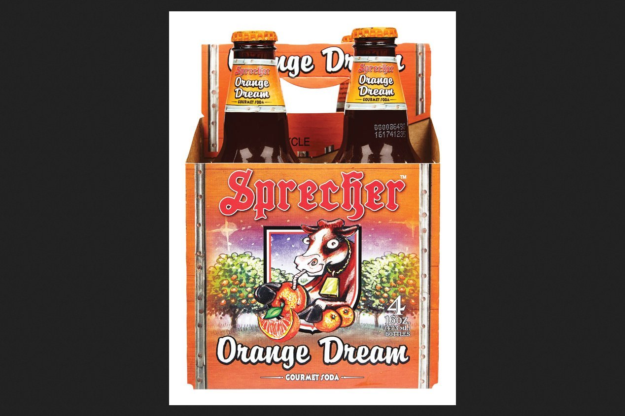 Sprecher Orange Dream Soda 16 oz. 4 pk
