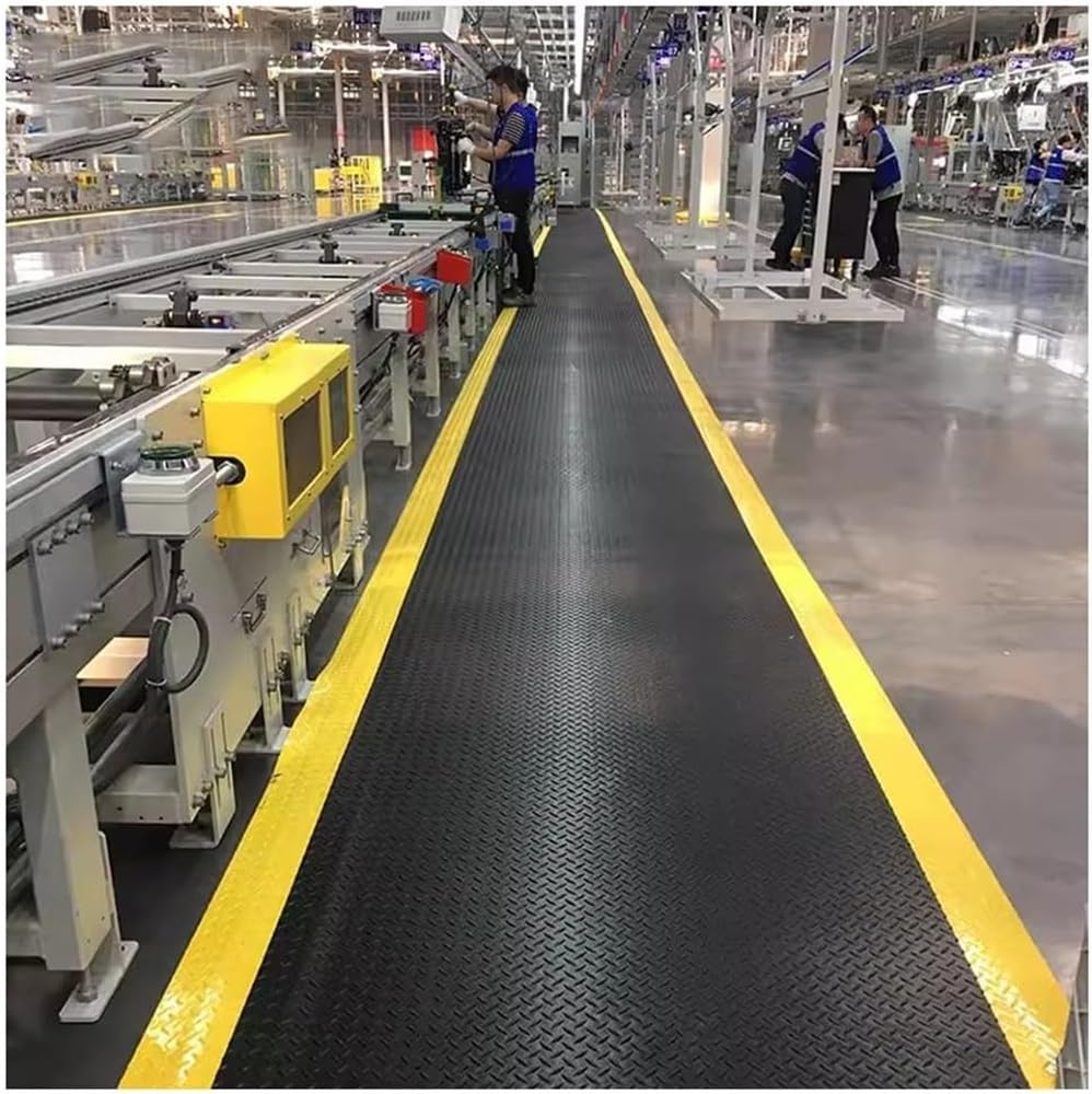 JIUYUEYA Tapis Anti-Fatigue en Vinyle Robuste en éponge de 20 mm d'épaisseur, sans Danger for Le soudage, résistant à la Graisse et à l'huile, Tapis de qualité Industrielle (Size : 90x150CM)