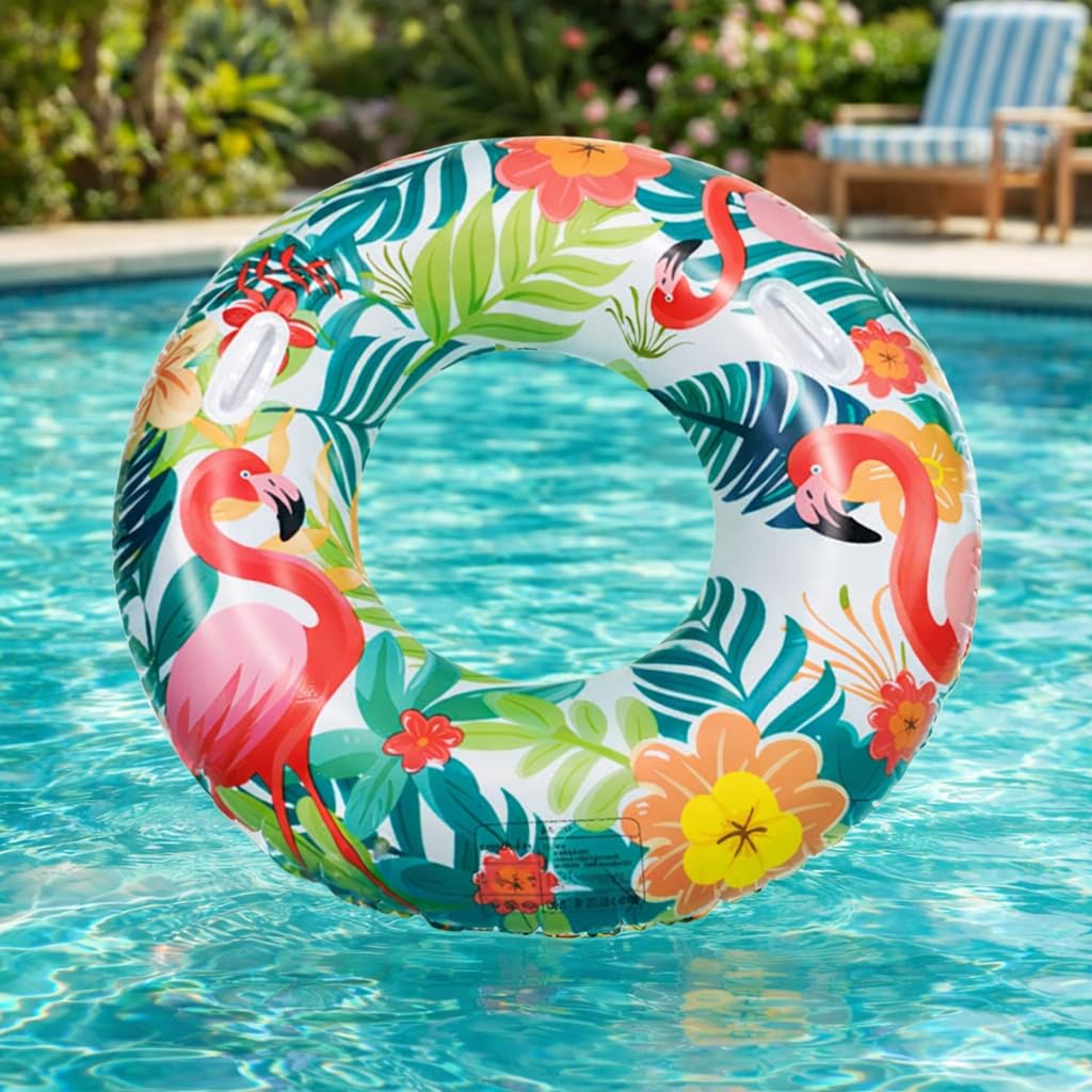 Flamingo Pool Float - Large Inflatable Ring -3