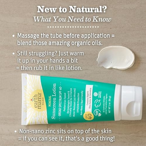 Miniatura 5 de Loción protectora solar mineral Uber-Sensitive SPF 40 para niños de Earth Mama