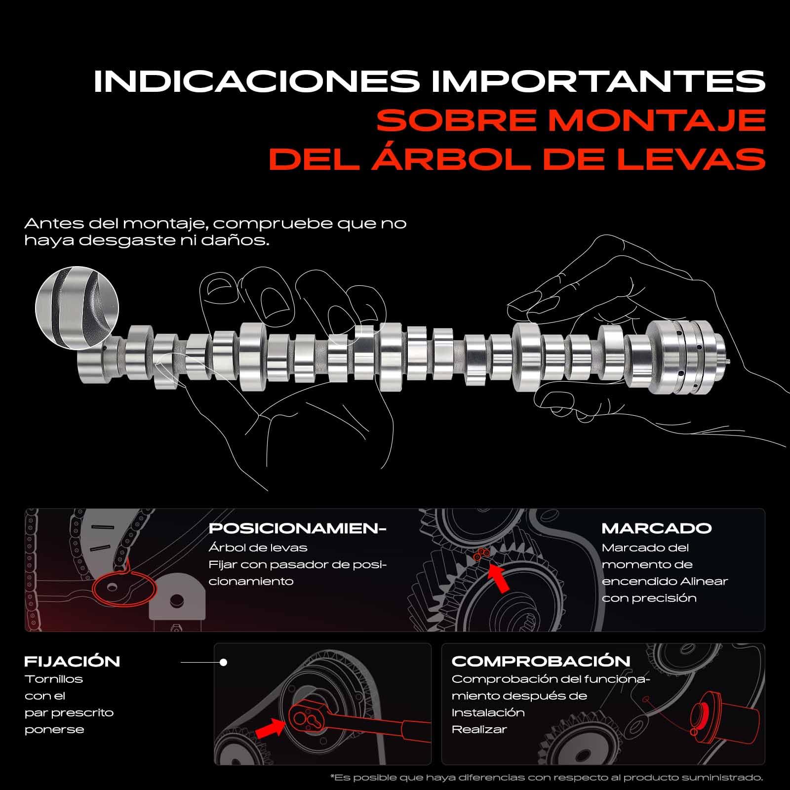 Frankberg Árbol de levas de admisión 03C109101DC | Compatible con: A1 Sportback 8XA 8XF, Golf VI Cabriolet 517, Golf Plus 521 5M1, Escarabajo 5C1 5C2, P.a.s.s.a.t CC 357