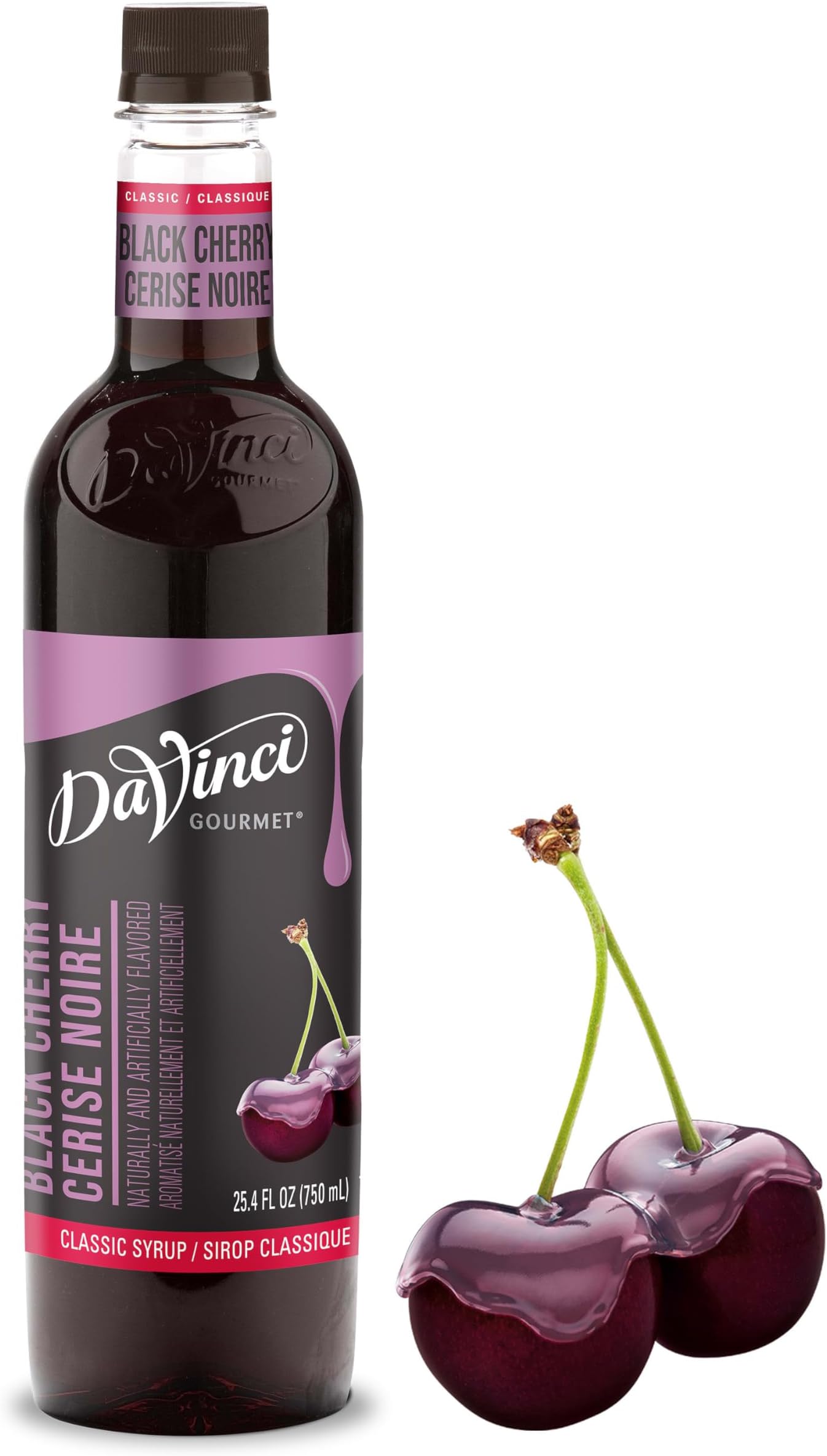 Classic Black Cherry Syrup, 25.4 Fluid Ounces (Pack of 1)