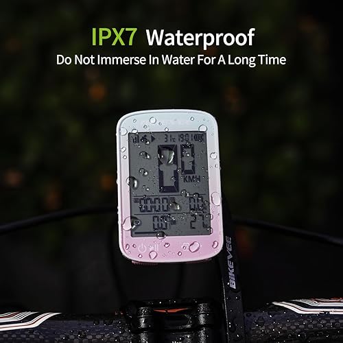 Miniatura 7 de Velocímetro de Bicicleta GPS Ordenador de Ciclismo Inalámbrico – Inicio/Parada Automática, Retroiluminación Automática, Odómetro de Bicicleta