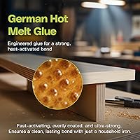 Vista 3 de Edge Supply Birch Rollo de 3/4 pulgadas x 250 pies – Cinta de chapa de madera prepegada para planchar – Cinta de borde de chapa de madera