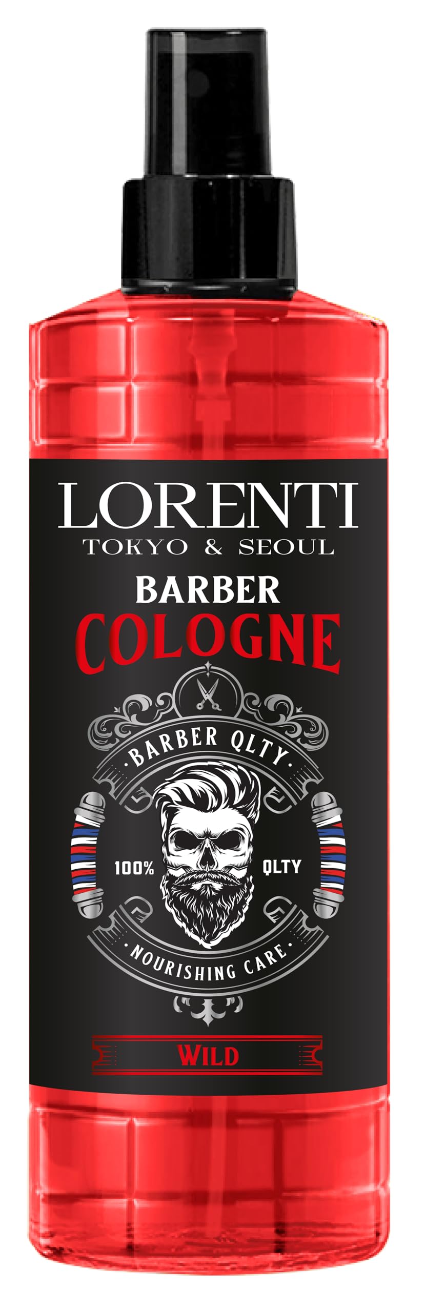 LORENTI TOKYO & SEOUL Barber Cologne 400ml WILD | After Shave Spray für Männer | Herren Rasur Duftwasser - Barber Eau de Cologne mit praktischen Pump-Spender | Erfrischend & Pflegend - EDC