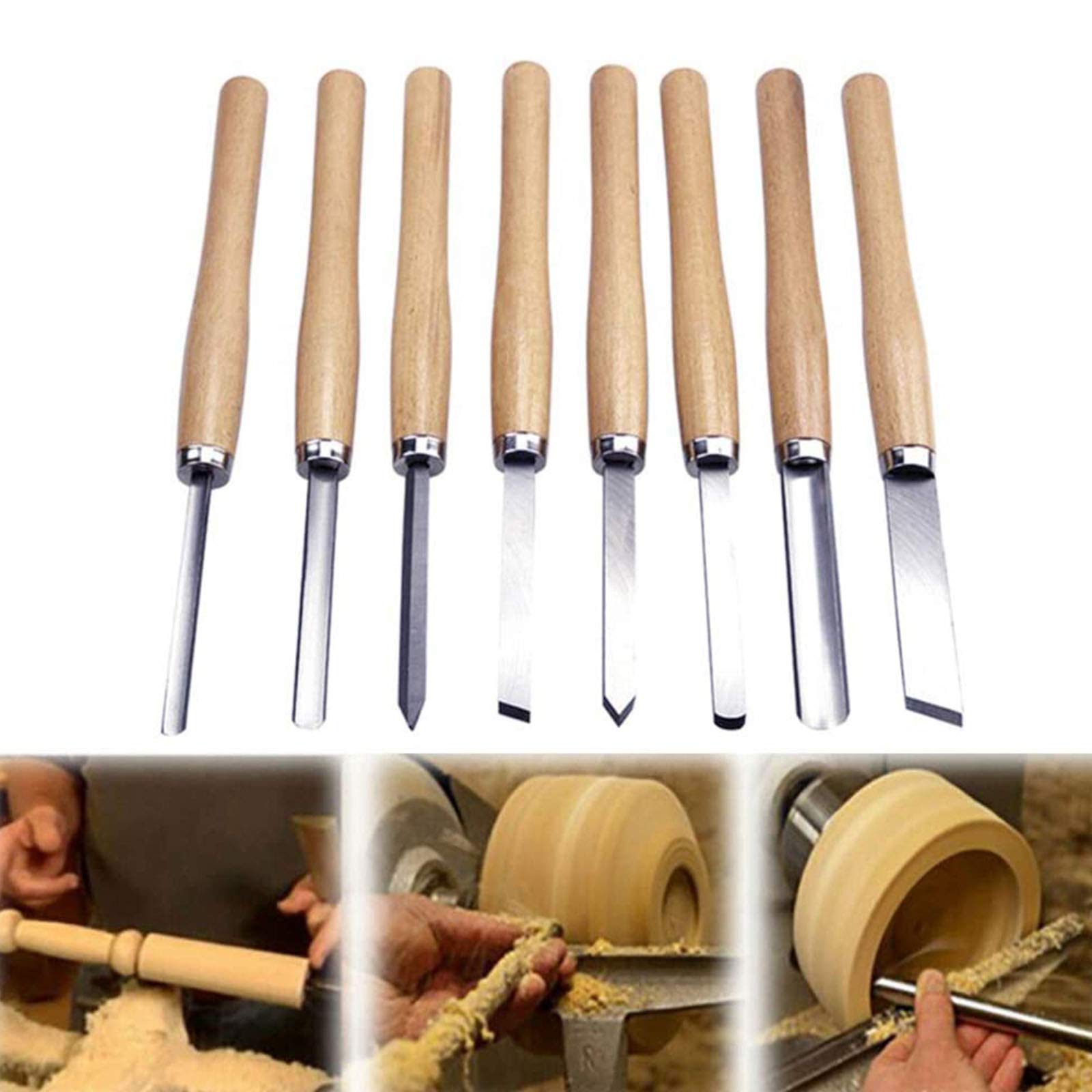 Amazon.co.jp: -旋盤用ノミ、8点セット、ステンレススチール旋盤