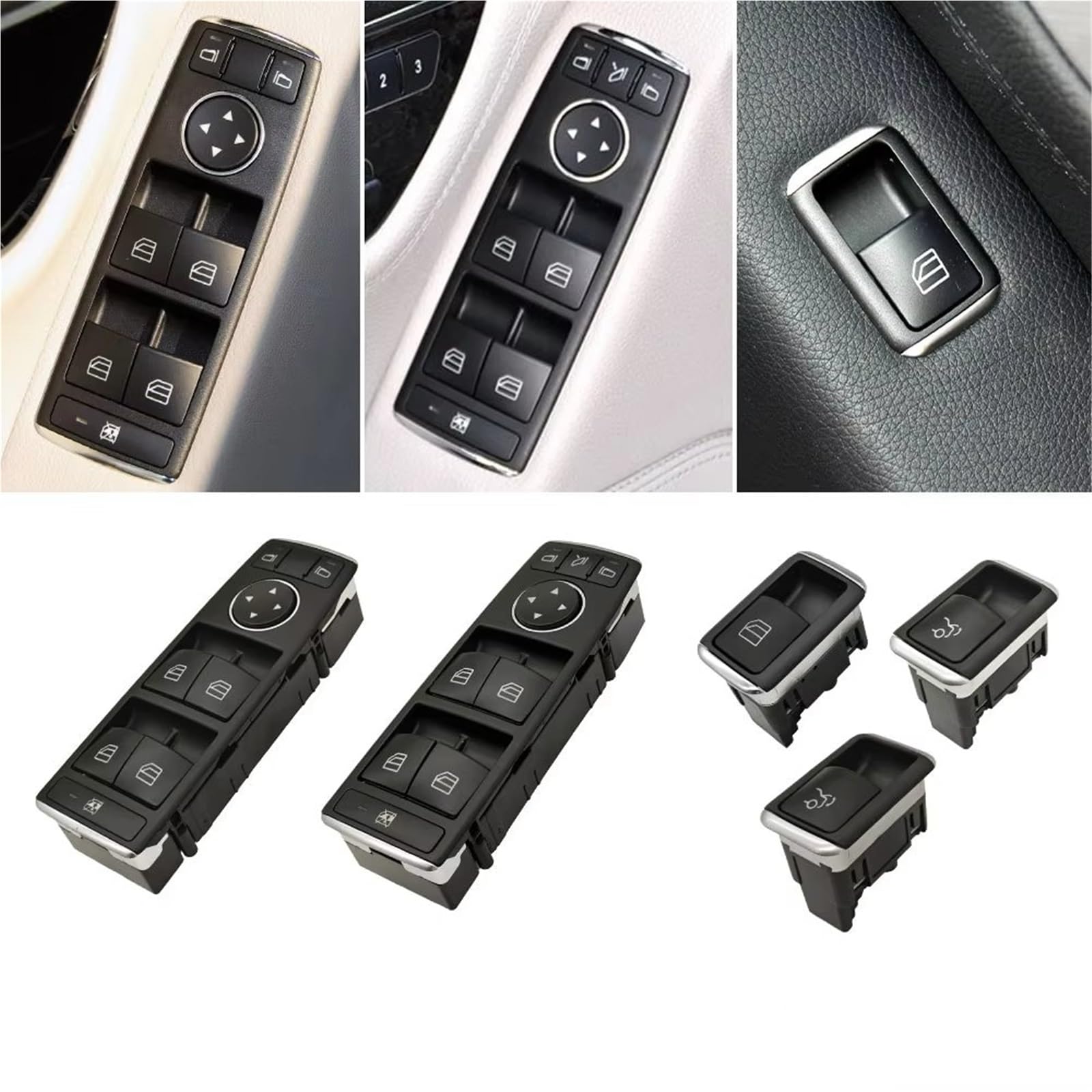 Per Benz Per W204 Per Classe C 2007-2014 Per X204 2008-2015 Sostituzione Interruttore Finestra Principale Elettrica Interruttore controllo finestra(A)