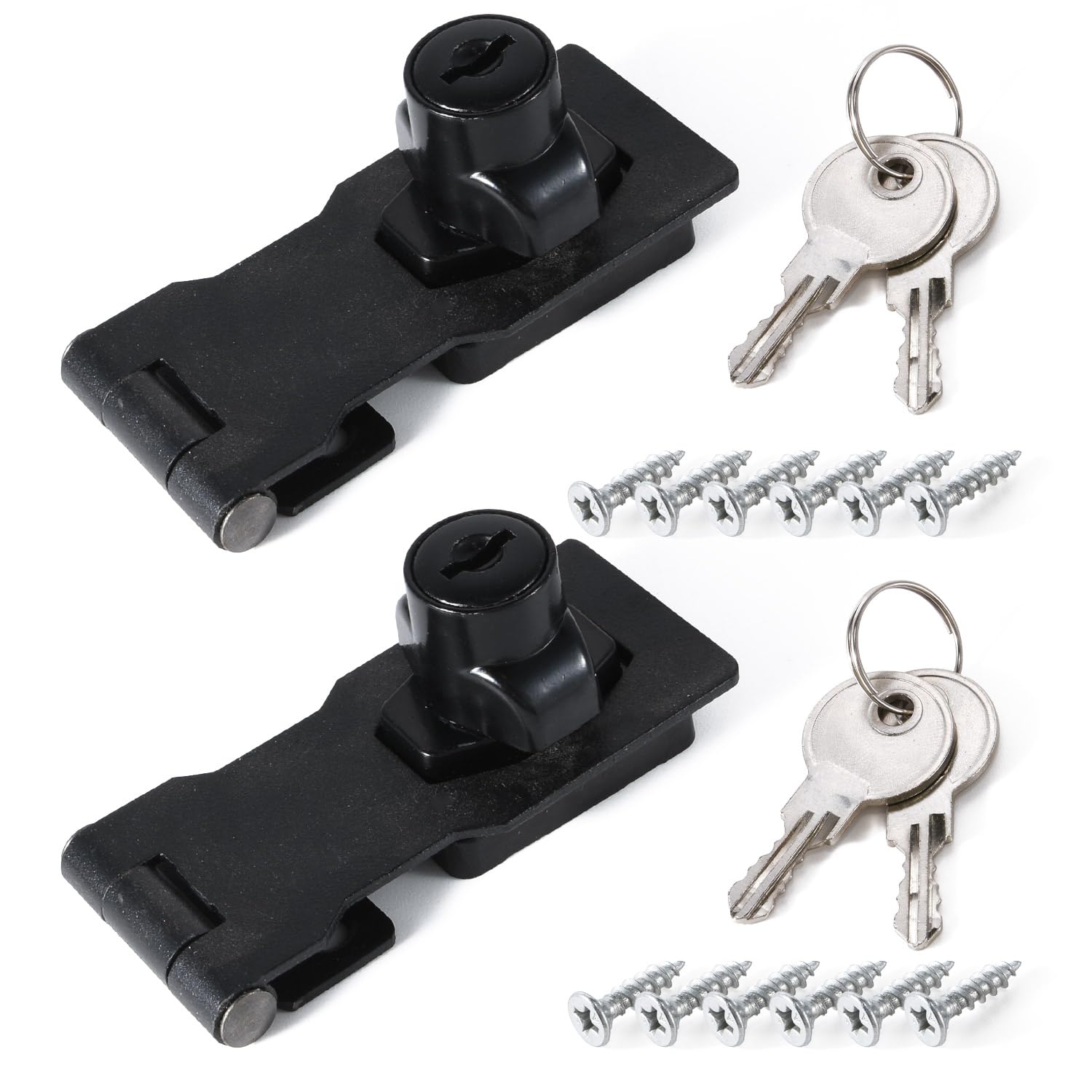 Amazon | Pstyle. 鍵 後付け ドア ロック 引き戸 補助錠 ステンレス 2