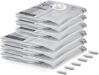 TAILI 真空圧縮袋 布団圧縮袋 横型 衣類 あっしゅく袋 チャック付き整理パックふとん 掃除機対応 防塵防湿 カビ ダニ対策 羽毛布団 毛布 ぬいぐるみ収納 家庭用 引越し 旅行 出張 衣替え 特大/大サイズ 6枚セット 透明