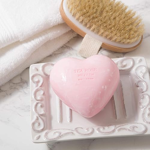 Miniatura 3 de Pre de Provence Hearts Collection - Jabón de regalo enriquecido con manteca de karité, rosa de té, 0.5 libras
