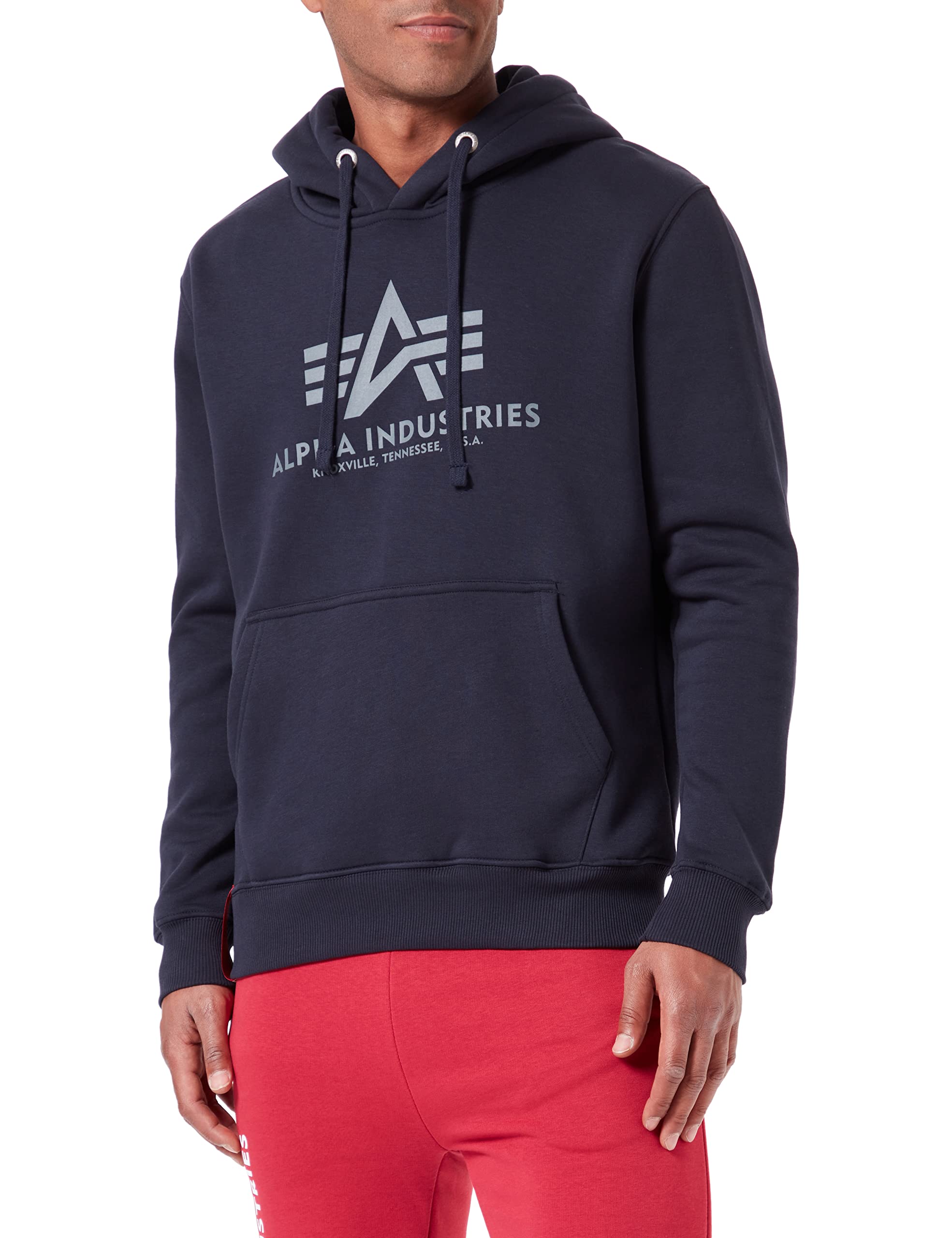 Alpha Industries Basic Hoody Kapuzensweat für Herren Rep.Blue