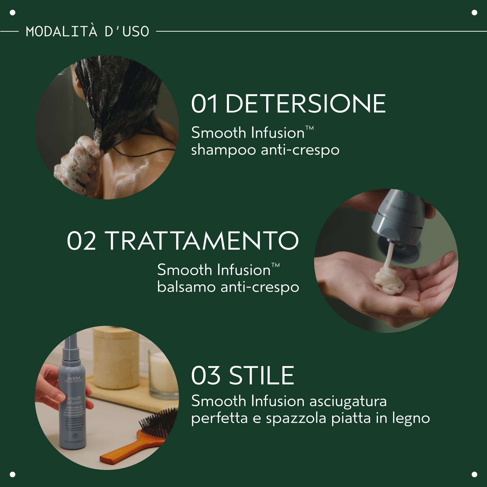 Aveda Smooth Infusion Asciugatura perfetta - Spray per capelli lisci e impeccabili - 72 ore di protezione anti-crespo - Senza siliconi (200 ml)