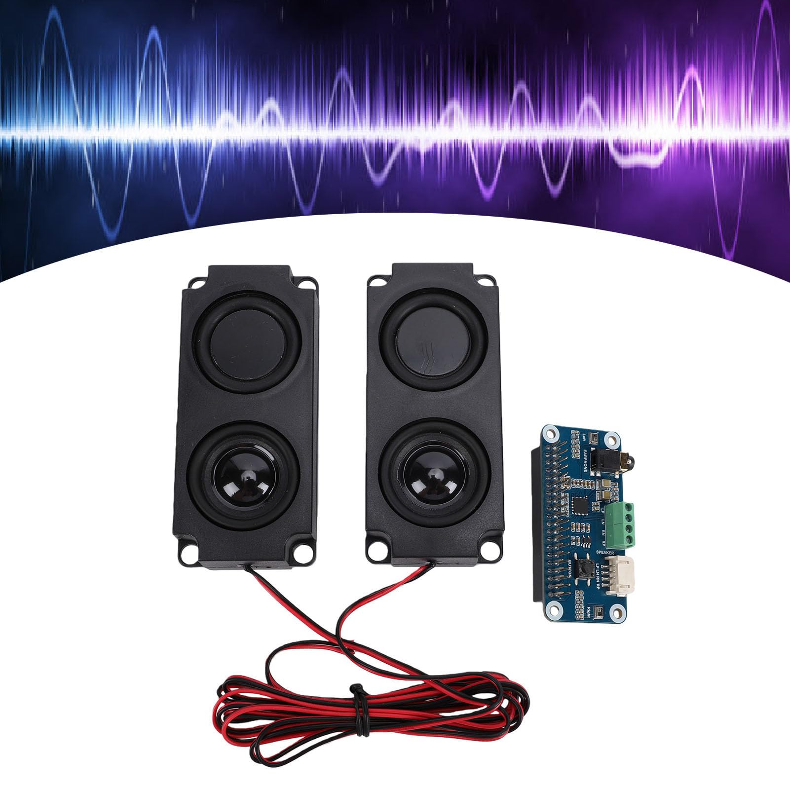 Bewinner Scheda di Espansione Scheda Audio per RasPi 5 4B, Decoder Stereo WM8960