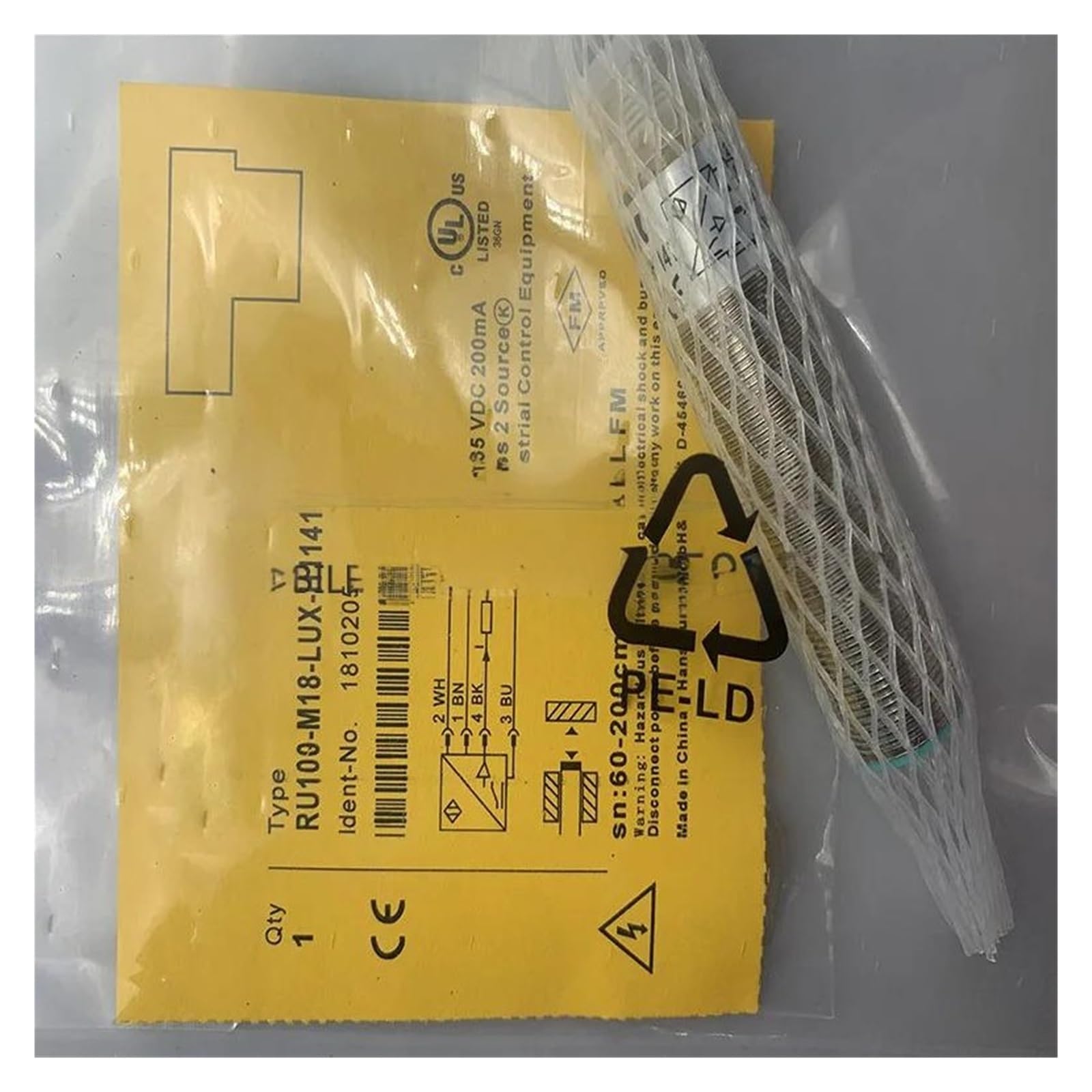 CLBSWYEJK 1pcs RU100-M30-AP8X-H1141 sensor