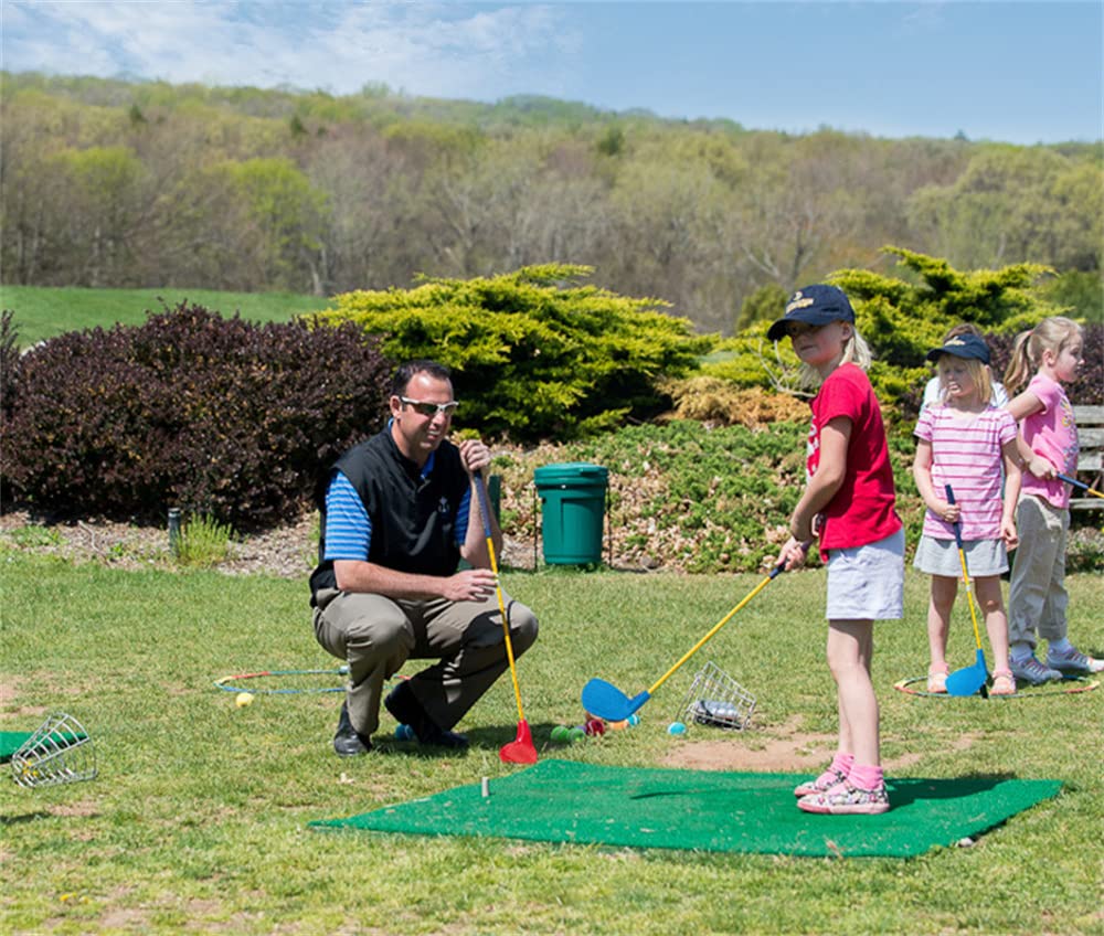 Bastoni da Golf Testa in plastica e Albero in Carbonio Palo da Golf Ferro per bambini dai 3 ai 12 anni, # 7 Club di Ferro per bambini Ragazzi e ragazze Principianti
