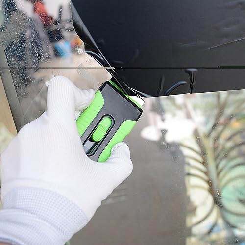 Miniatura 5 de EHDIS Raspador de cerámica para automóvil, removedor de calcomanías de vidrio para estufa, pegamento, pintura, herramienta de eliminación de