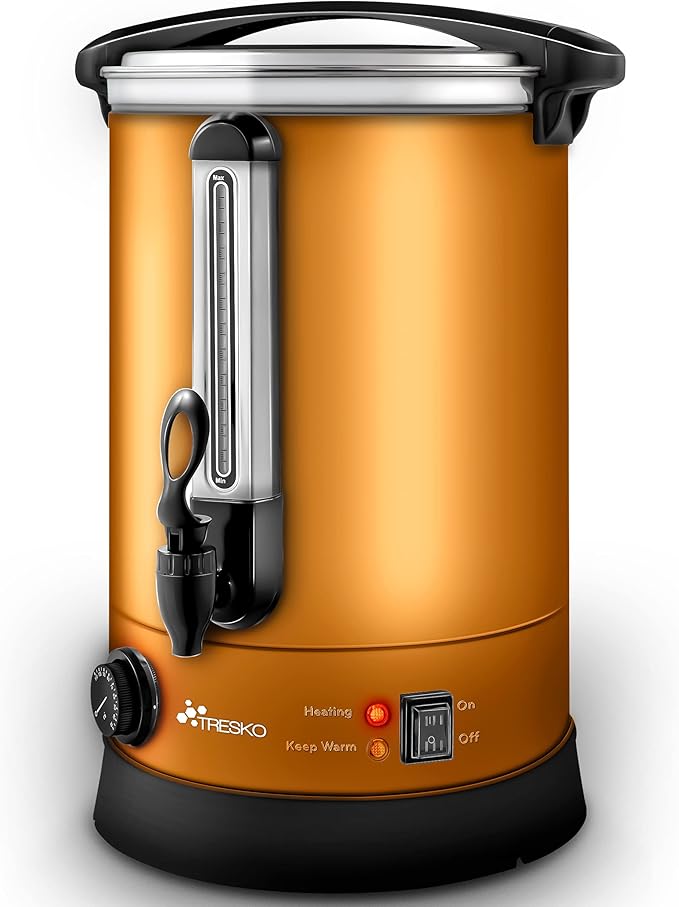 Bollitore Per Vin Brulè TRESKO 10L - Acciaio Inox Con Termostato 1500W - Foto 4