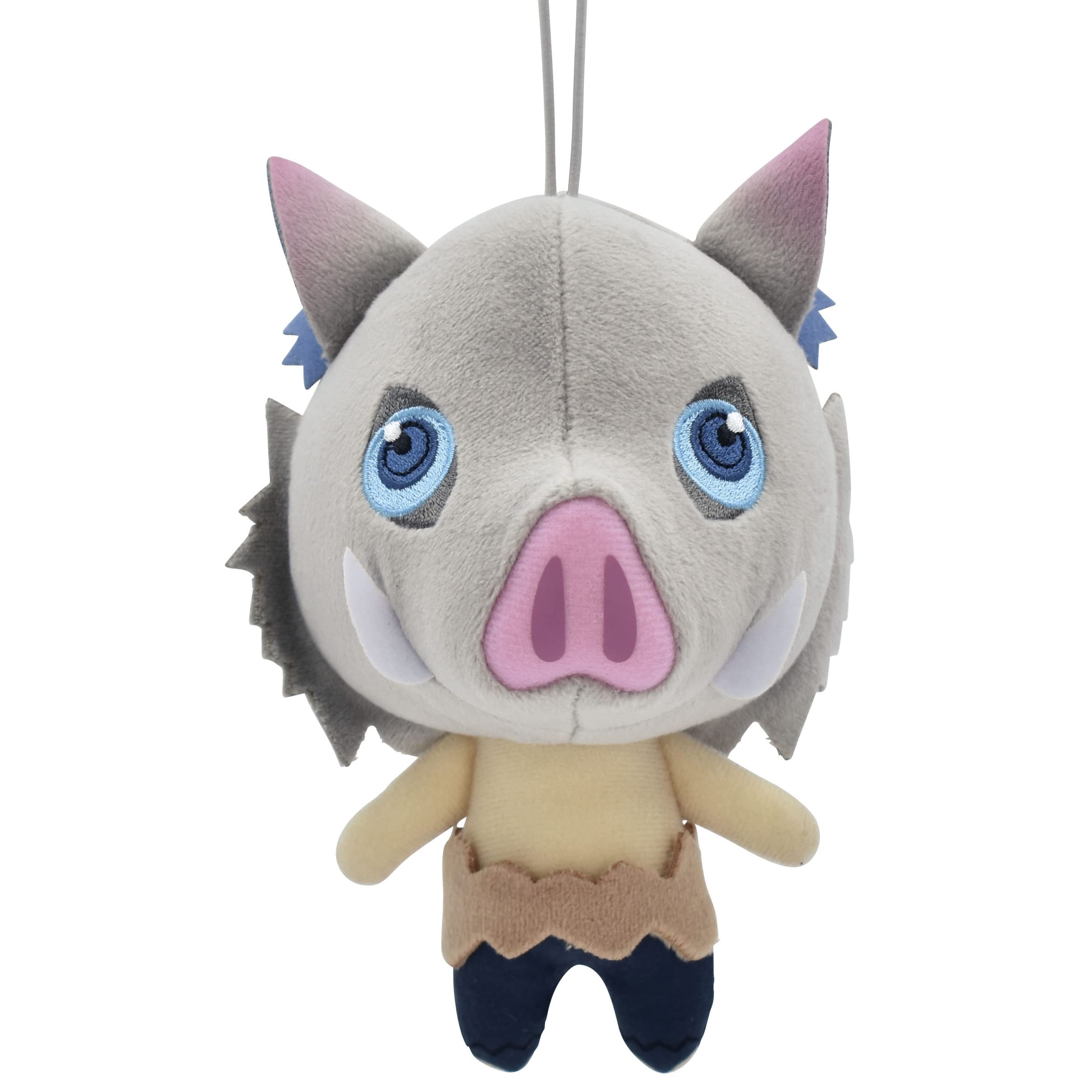 Furyu USA AMU-SHP0390 Demon Slayer (Kimetsu no Yaiba) Plush Toy - Hashibira Inosuke A, Multicolor