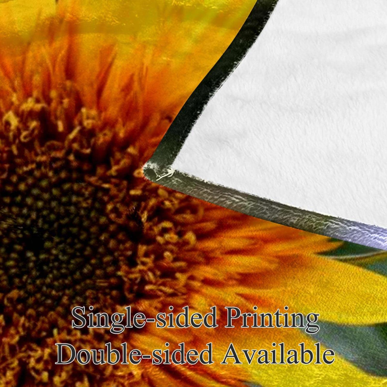 Coperta In Micropile Girasole | 100% Acrilico Morbido E Caldo | Per Divano, Letto E Campeggio | 3 Misure Disponibili
