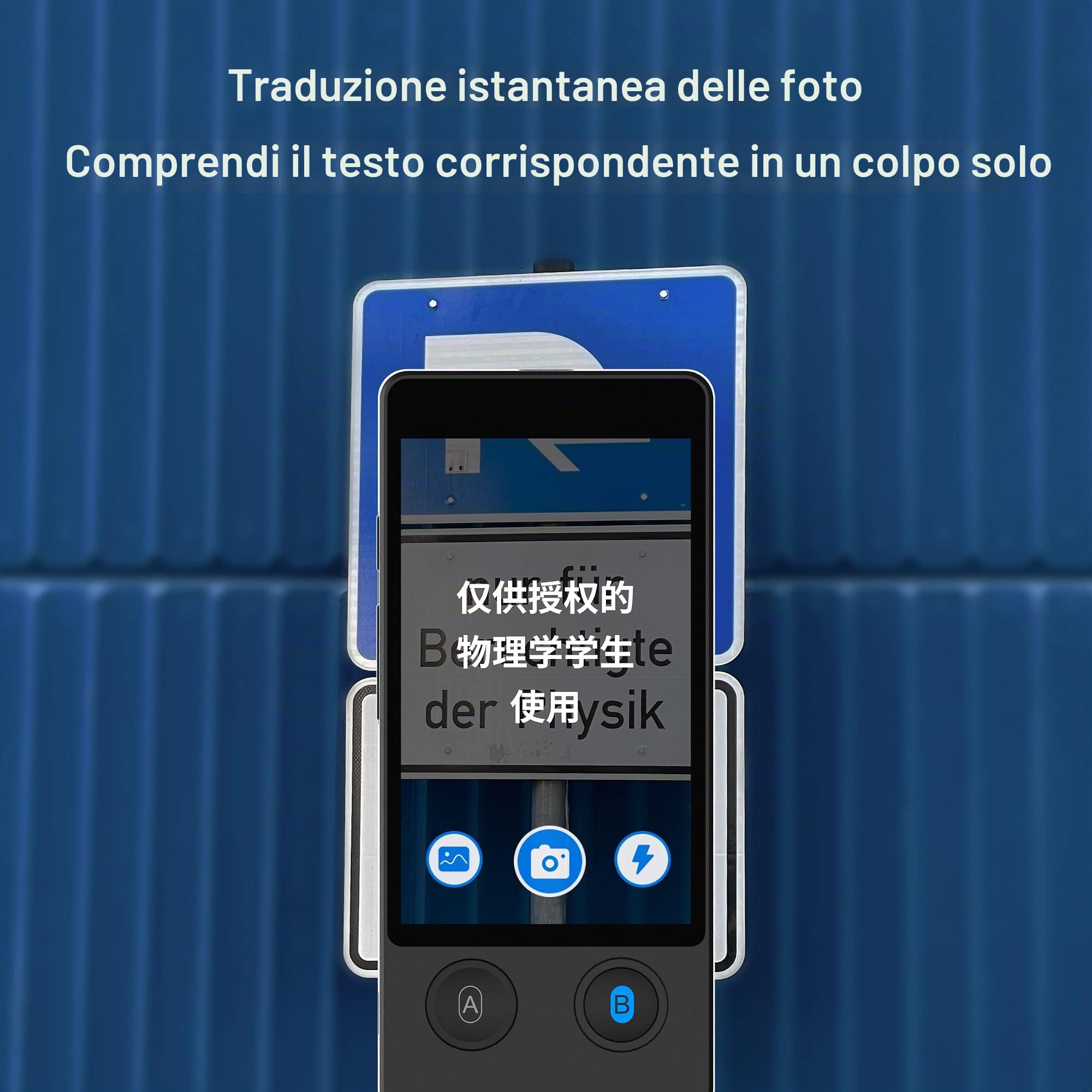 ANFIER Dispositivo per traduttore di lingue 144 lingue e accenti con touchscreen da 3,7 pollici [Traduttore intelligente di ultima generazione-W12] Dispositivo per traduttore di immagini