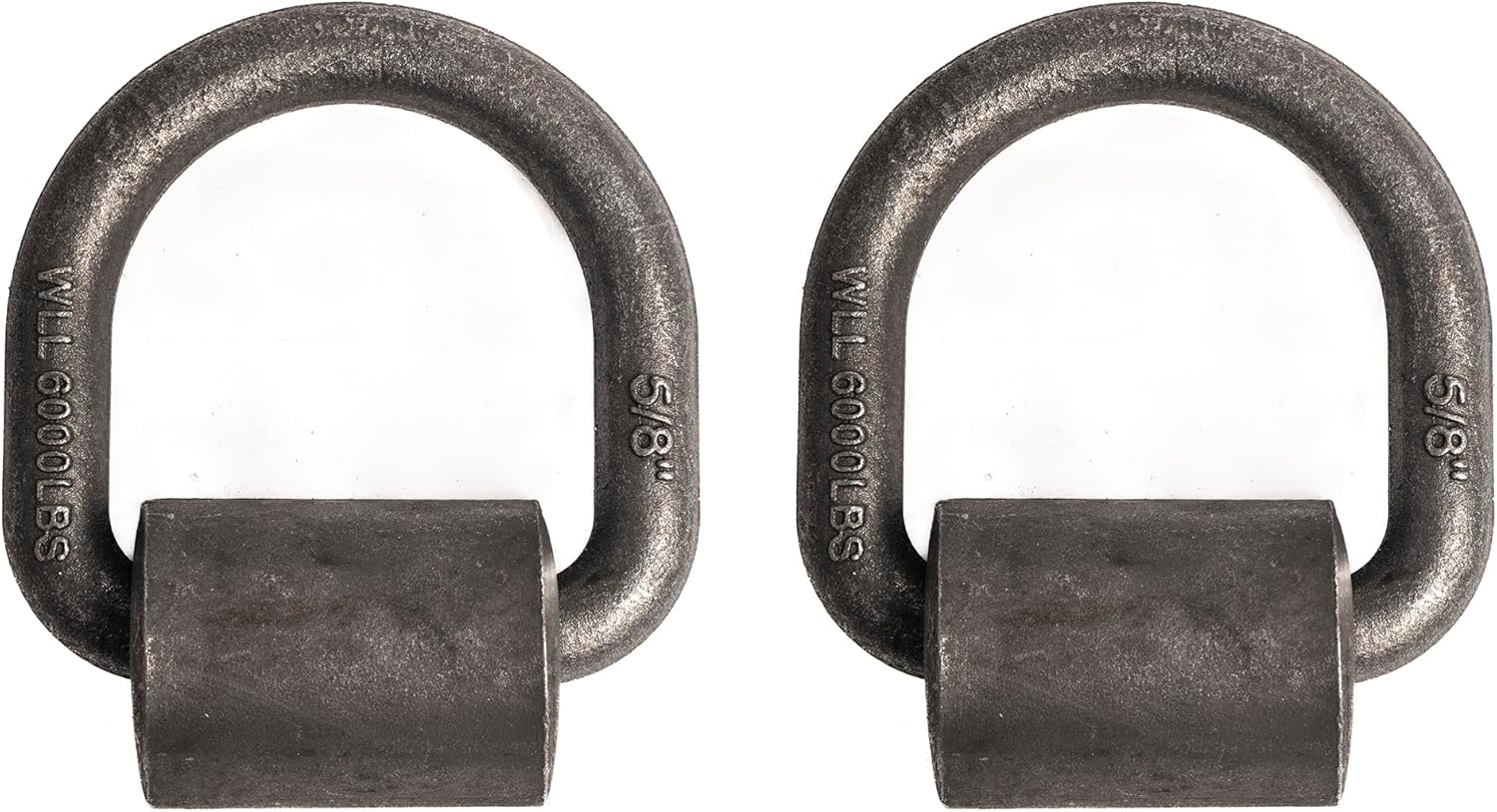 Hi Gear 5/8-inch 18000 Lbs Load Capacity Weld-on Flip D-Ring Anchor Flatbed Truck Trailer Ratchet Strap Cargo Tie Down (2)