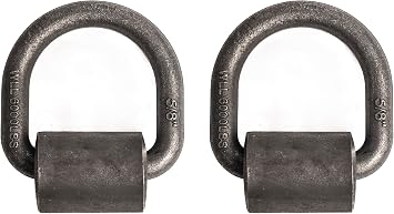 Hi Gear 5/8-inch 18000 Lbs Load Capacity Weld-on Flip D-Ring Anchor Flatbed Truck Trailer Ratchet Strap Cargo Tie Down 2